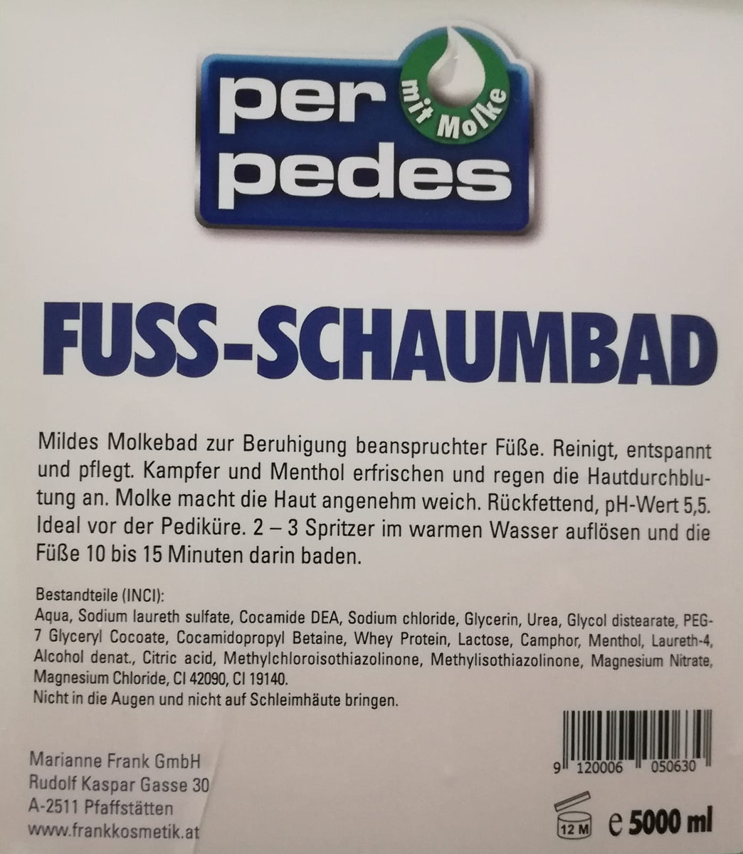 Fuß-Schaumbad